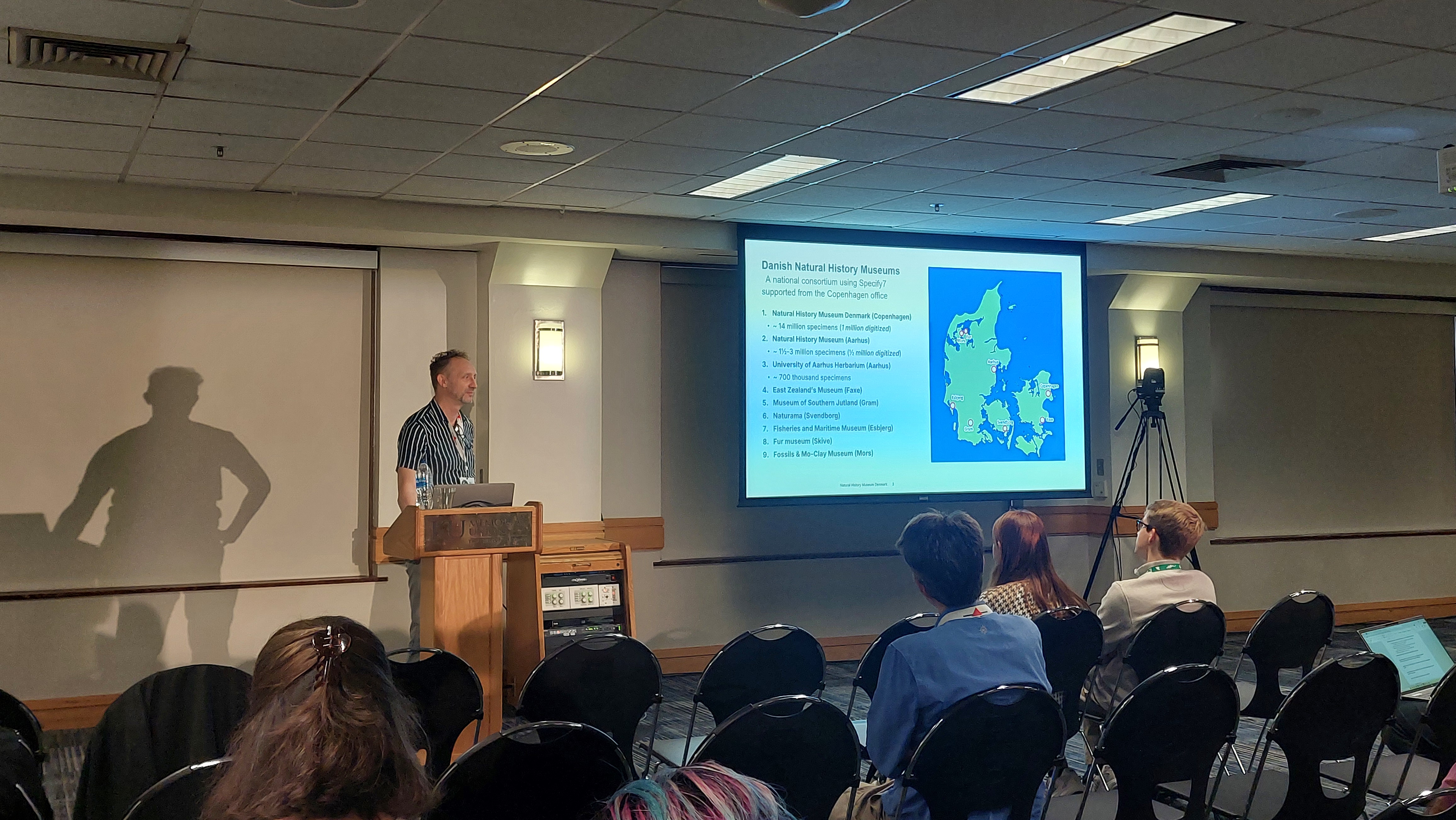 Presenting at conference